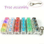 LED Keyboard Keychain Fidget Toy – Crystal Clicker Stress Relief Gadget