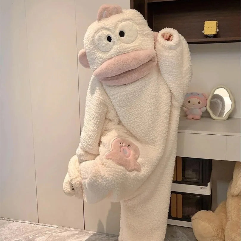 Pajama Robe 😈❄️ — Stay Warm, Stay Cozy
