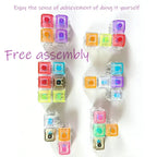 LED Keyboard Keychain Fidget Toy – Crystal Clicker Stress Relief Gadget